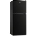 thumbnail image 1 of Midea 4.5 Cu Ft Compact Refrigerator and Freezer, 2 Door, Black, 1 of 8