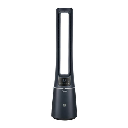 Midea 41-Inch Bladeless Tower Fan & HEPA Purifier, Smart WIFI Enabled, Remote, Blue, AMS150-PBW