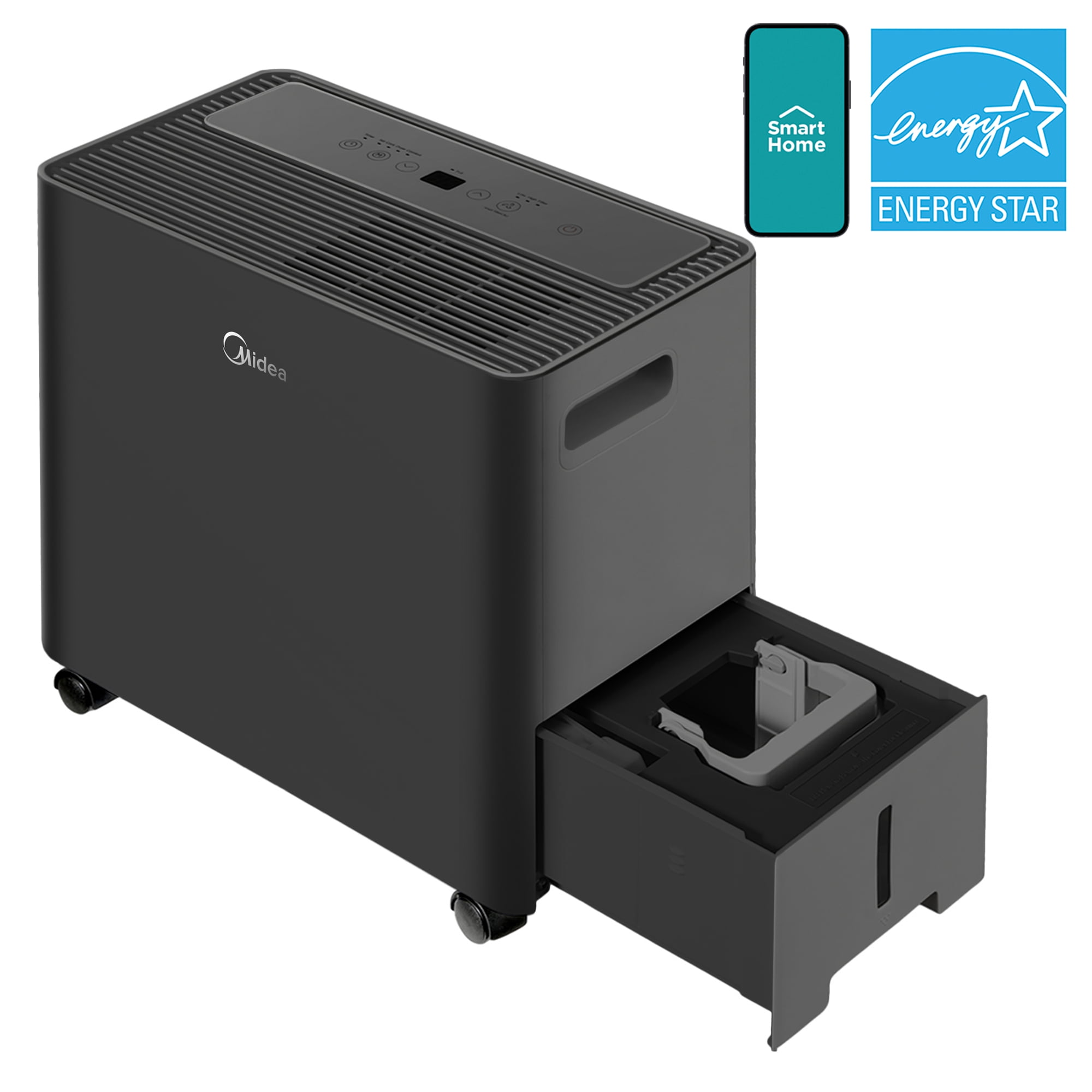 Midea 50-Pint Smart Access Dehumidifier with Built-in Pump, App and Voice Control, 4,500 Sq. ft. Coverage Area, New, MAD50PS1AWBL Midea 50-Pint Smart Access Dehumidifier with Built-in Pump, App and Voice Control, 4,500 Sq. ft. Coverage Area, New, MAD50PS1AWBL Sansujyuku sansujyuku.com