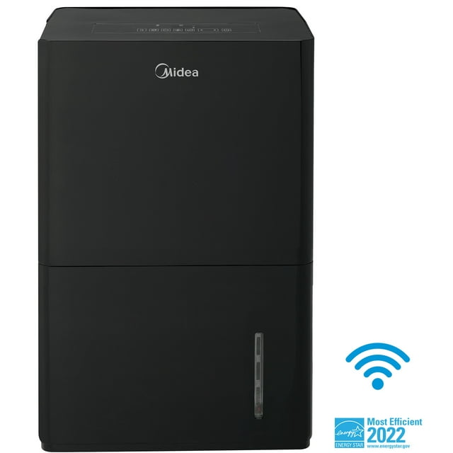 Midea 50Pint Energy Star Smart Dehumidifier with Pump for Wet Rooms