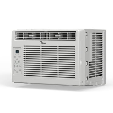 Midea 6,000 BTU 115V Window Air Conditioner with Comfort Sense Remote, up to 250 Sq. ft., White, MAW06R1WWT-T, New