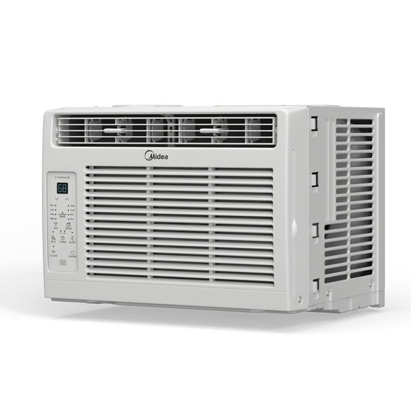 Midea 6,000 BTU 115V Window Air Conditioner with Comfort Sense Remote, up to 250 Sq. ft., White, MAW06R1WWT-T, New