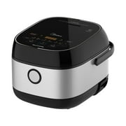 Midea 6-Cup Uncooked Rice Cooker, 360  Induction Heating Technology, 24h Dealy Start & Keep Warm, Non Stick Rice Cookers, 3L