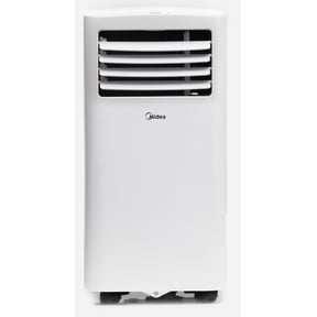 Midea 7,000 BTU (10,000 BTU ASHRAE) 115V Portable Air Conditioner with Comfort Sense Remote, up to 250 sq ft Coverage Area, White, MAP07R1WWT, New