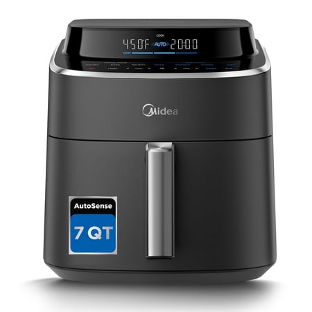 Midea AutoSense 7 Qt. Air Fryer with CrispControl™, 4 Auto Modes, 450F Max Temperature, No Preheat Required