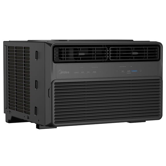 Midea 8,000 BTU Window Air Conditioner, Smart Inverter, Cools Up To 350 Sq Ft, Remote, Wi-Fi and Alexa,Black