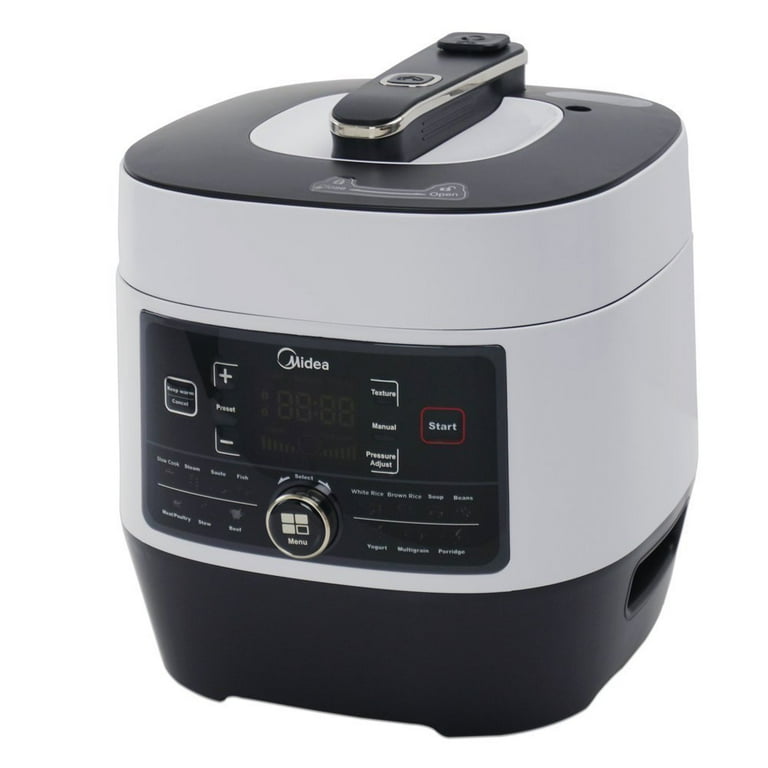 Midea 8 in 1 multi functional programmable pressure cooker 6Qt 1000W stainless steel