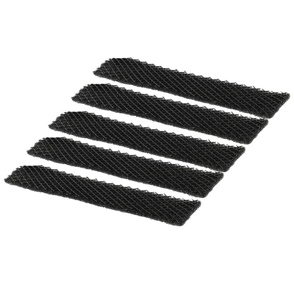 for Midea Air Conditioning Filter Cotton Replacement Three-Level Filtration System Indoor Air Purifier Filter Insert Dust Collection Net Black 215x50mm 5 Pack