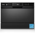 thumbnail image 1 of Midea Countertop Dishwasher, 6 Place Settings, 8 Wash Programs, Power Wash, Easy Install, Black Stainless, 1 of 8