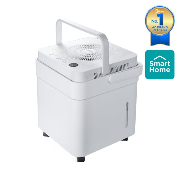 Midea Midea Cube 20 Pints for 2,000 Sq Ft Dehumidifier in White - Automatic Shut-Off