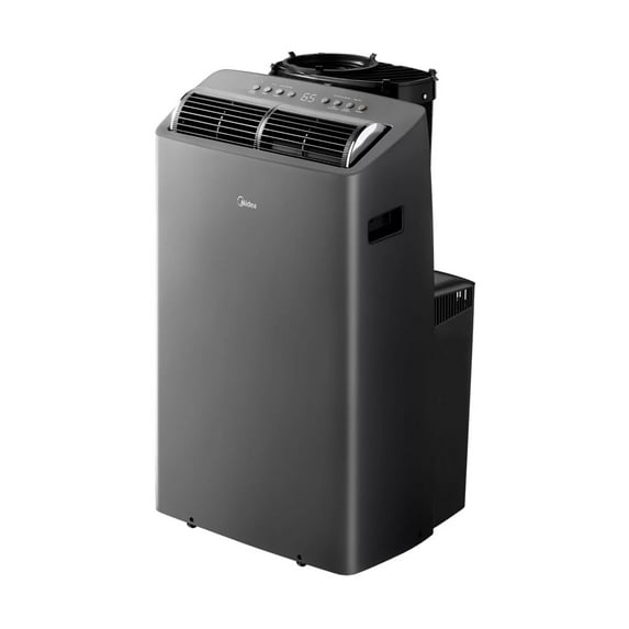 Midea 10,000 BTU Portable Air Conditioner, 3-In-1 Dehumidifier, Ventilate, Cool, Quiet, Wi-Fi and Alexa, Gray