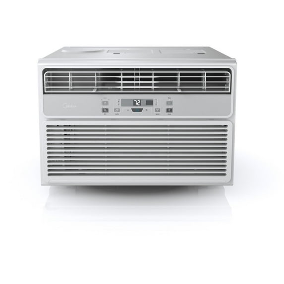 Midea EasyCool 10,000 BTU Window Air Conditioner with FollowMe Remote Control in White/Silver