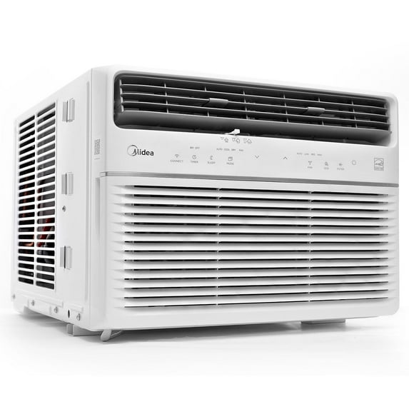 Midea MAW10S1YWT-E 10000 BTU (N/A DOE) 450 sq ft Window Air Conditioner, White