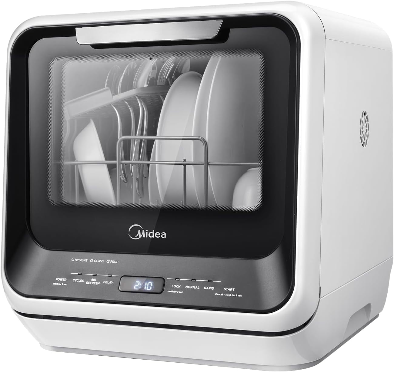 Midea 16.5 in. Portable Countertop Dishwasher with 5L Built-in Water Tank