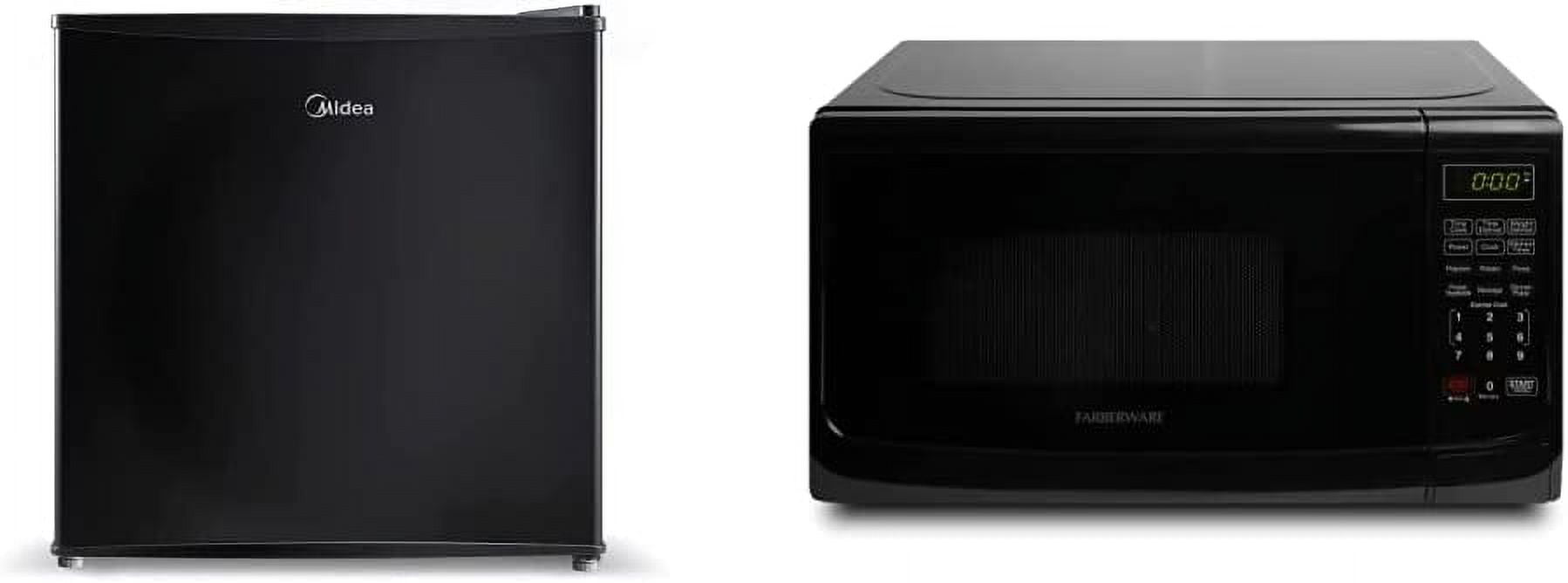 Midea WHS65LB1 Compact Single Reversible Door Refrigerator 1.6 Cubic Feet(0.045 Cubic Meter