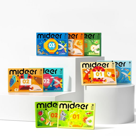 Mideer Children's Toy Let's Origami Paper Game, Level 1, 1 Piece, Gift for Boys and Girls
