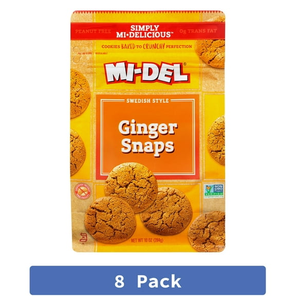 Midel Cookie Snap Ginger 10 oz (Pack Of 8)
