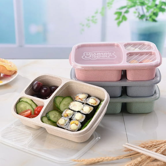 Midewhik Airtight Leakproof PP Fiber Bento Lunch Box