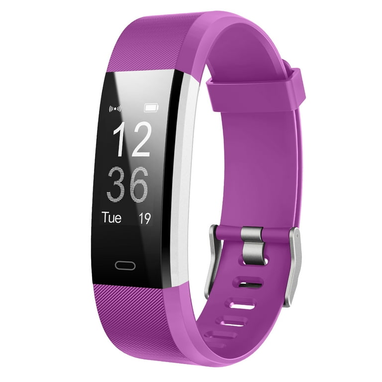 Midewhik ID115PlusHR Fitness Tracker Heart Rate Monitor IP67 Waterproof Violet Walmart