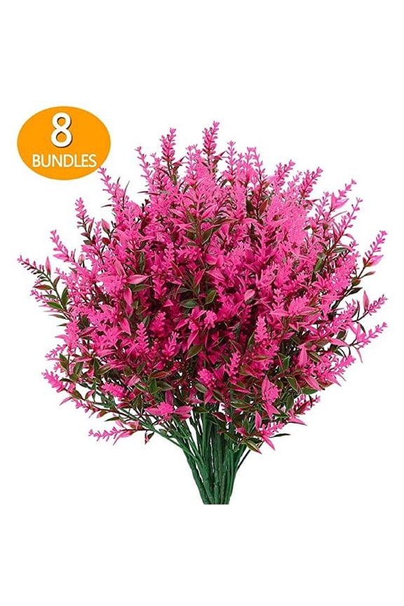 activity Artificial Flowers Outdoor Cemetery Flower Arrangements 8 Bundles Flower Decor UV Resistant for Garden Table Centerpieces