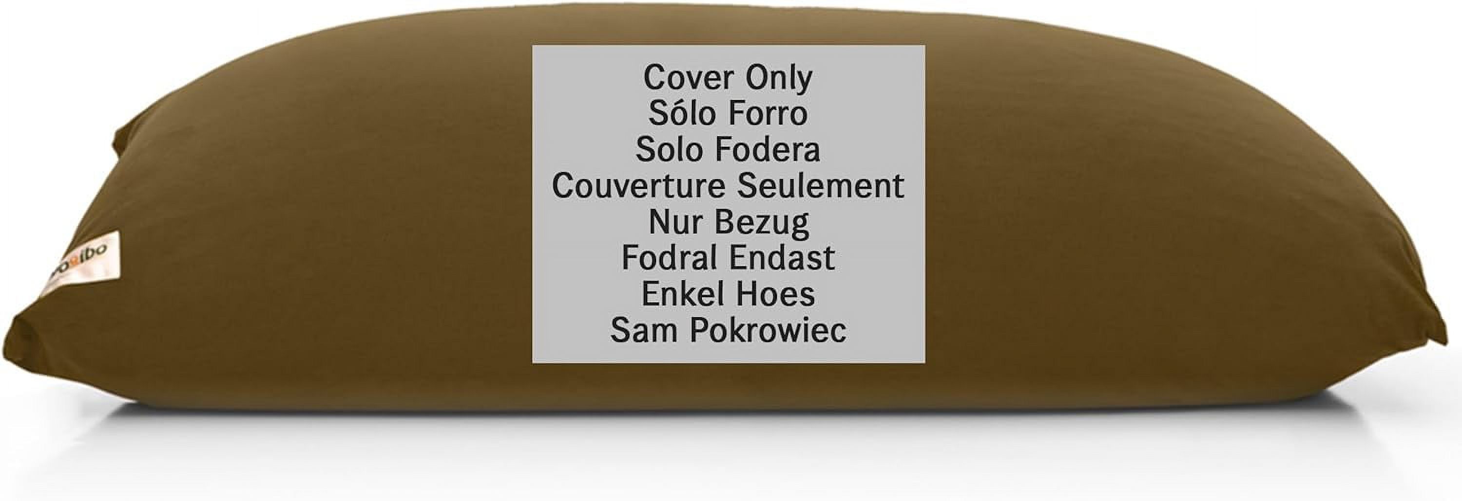 Midi Bean Bag Replacement Cover, Removable, Washable, Brown