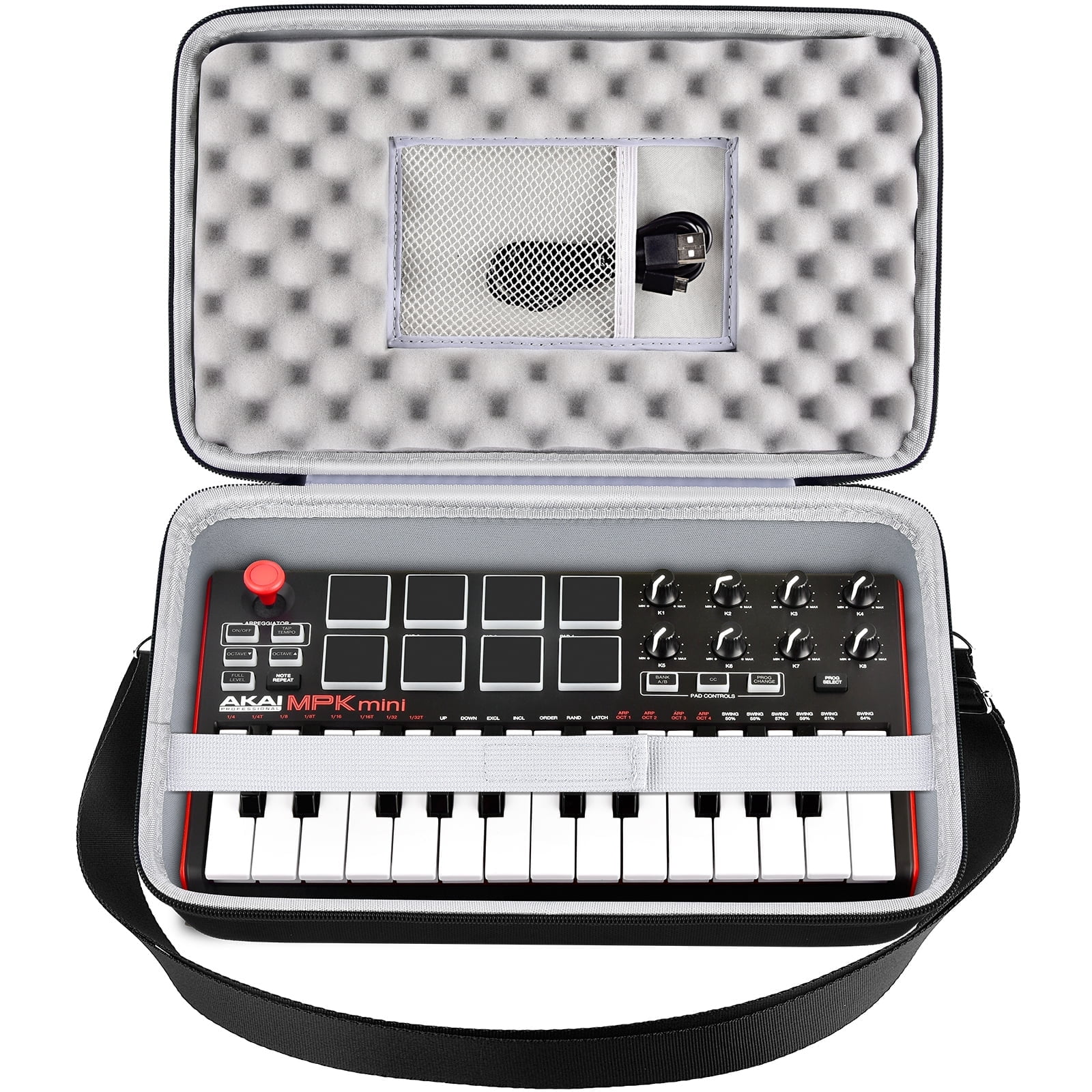 Midi Controller Keyboard Case for AKAI Professional Mpk MKII 25 Key Keyboard Controller, Box Only