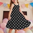 thumbnail image 1 of Midi Dresses for Girls Cute Sleeveless Sundresses with Pockets Size 2-12 Toddlers Kids Trendy Polka Dot Printed Layered Beach Dress 2025, 1 of 8