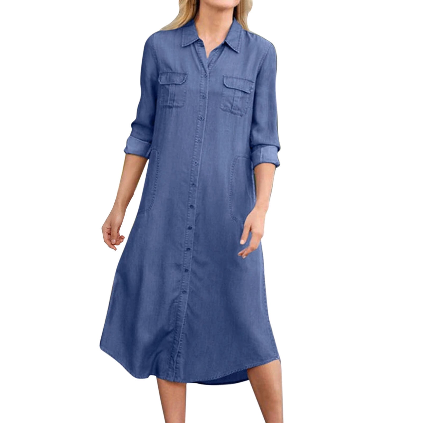 Flowy Denim Dress Chambray Dress Zara FLOWY DENIM DRESS TRF Flowy Denim Dress Chambray Dress Zara FLOWY DENIM DRESS TRF