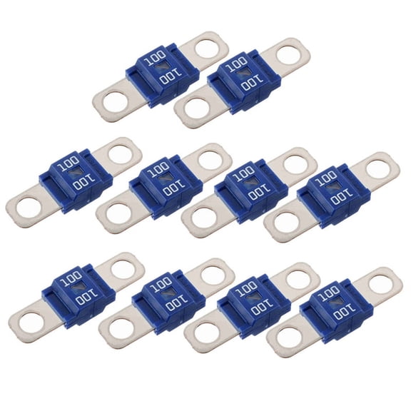 /Midi Fuse 100A High Current Fuse Bolt-On Fuse 100 Amp for Cars, Trucks, Construction Vehicles, Buses, Caravans 10Pc