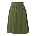 thumbnail image 1 of Midi Skirts for Women Casual High Waist Pleated A Line Midi Skirt with Pocket Womens Summer Clothes GN1 A, 1 of 4
