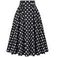 thumbnail image 1 of Midi Skirts for Women Elastic High Waisted A Line Flowy Pleated Skirt Business Casual Elegant Vintage Skirts, L, 1 of 3