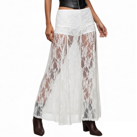 Midi Skirts for Women Plus Size Slim Fit Striped Comfort Coverage Flowy Maxi Skirt Summer Boho Pleated Beach Long Skirts with Pockets