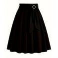 thumbnail image 1 of Midi Skirts for Women Summer Casual Tie Front Skirts Trendy A-Line Skirt, 1 of 5