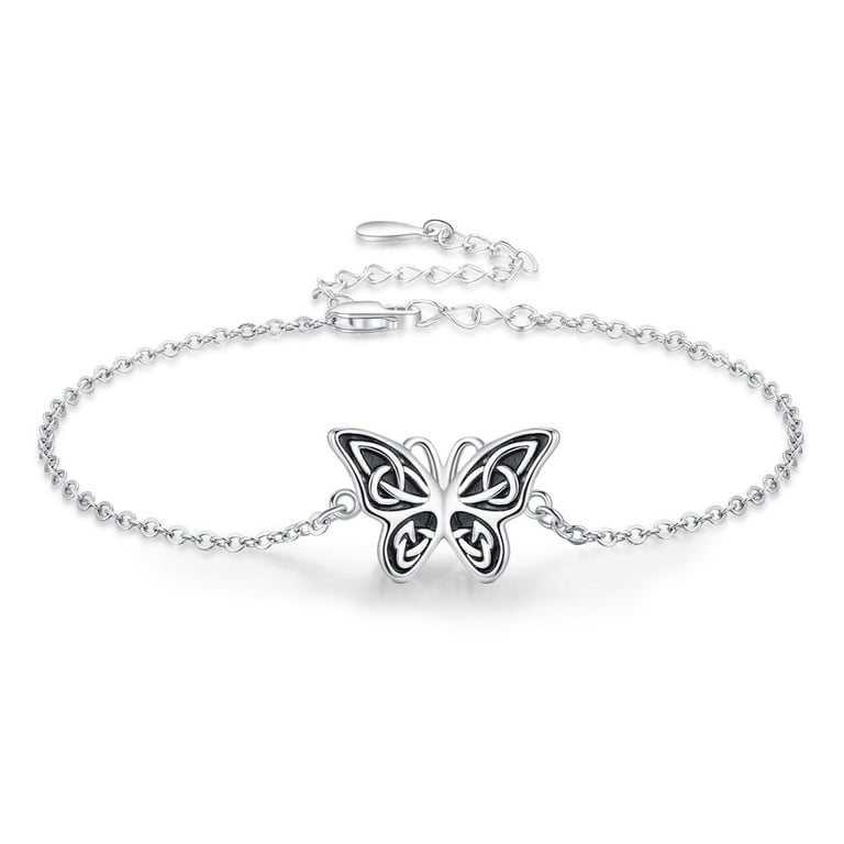 Midir&amp;Etain Butterfly Bracelets 925 Sterling Silver Celtic 