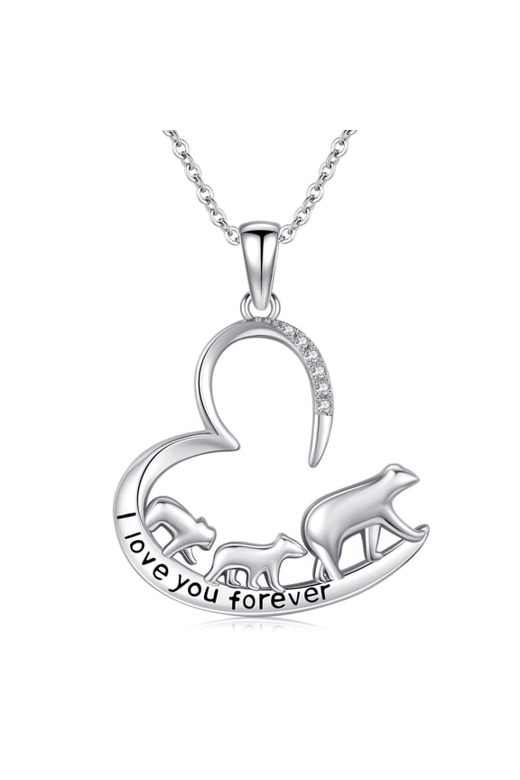 Cute Animal Necklace for Women 925 Sterling Silver Animal Pendant Jewelry Christmas Birthday Gifts for Daughter