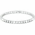 thumbnail image 1 of Midir&Etain Tennis Bracelet 18K White Gold Plated 3Mm Cubic Zirconia Classic Christmas Birthday Valentine'S Day Gift For Women And Her/Wife/Mom (7.5Inch）, 1 of 5