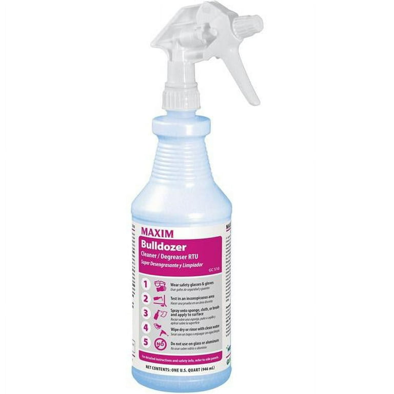 Midlab Bulldozer Cleaner/Degreaser RTU - Ready-To-Use - 32 fl oz (1 quart) - Lemon Scent - 12 / Carton - Strong - Yellow Midlab Bulldozer Cleaner/Degreaser RTU - Ready-To-Use - 32 fl oz (1 quart) - Lemon Scent - 12 / Carton - Strong - Yellow