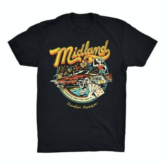 Midland Drinkin Problem T-shirt, Unisex Short Sleeve Shirt, Size S-5XL