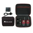 thumbnail image 1 of Midland EX37VP Emergency Walkie Talkie Kit + Flashlight + Whistle, 22 Channels - Black/Red, 1 of 8