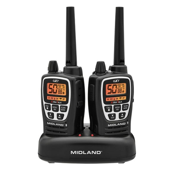 Midland GXT3000VP4 22 Channel with 28 Extra Channels Two-Way Radio Walkie Talkies