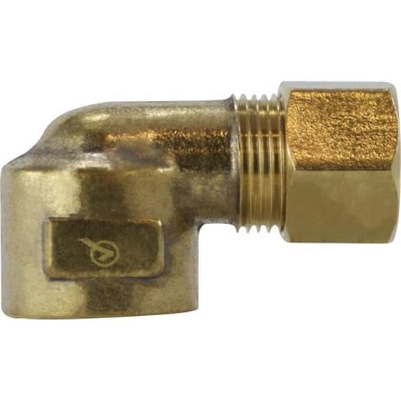 Midland Industries 18262LF 0.5 x 0.37 in. Compression x FIP Elbow