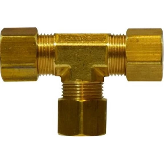 Midland Industries 26103 0.25 OD Compression Captive Sleeve Tee with 26003 Nut
