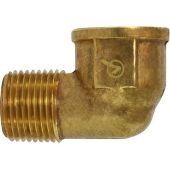 Midland Industries 28157SLF 0.25 in. MIP x FIP Lead Free Short Brass Street Elbow