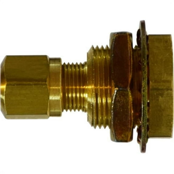 Midland Industries 28321 0.5 OD x 0.87-20 UNF x 0.37-18 FIP Bulkhead Fitting