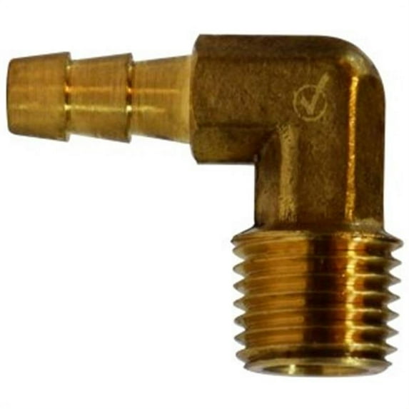 Midland Industries 32043LF 0.5 x 0.37 in. Hose Barb x MIP Lead Free Elbow