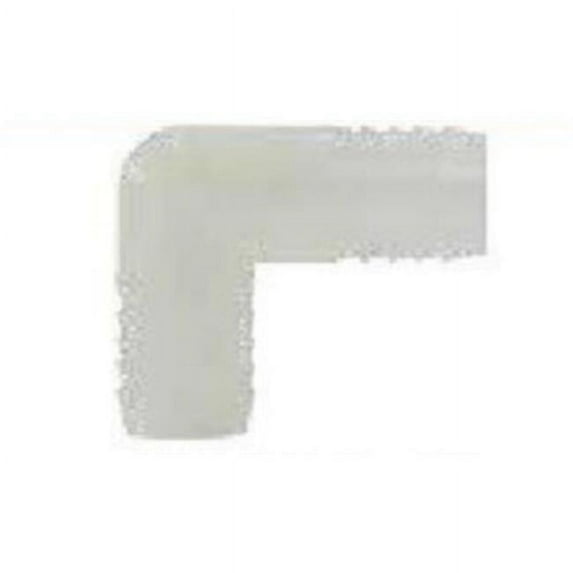 Midland Industries 33398WB 1.25 Nylon Hose Barb Union Elbow, White