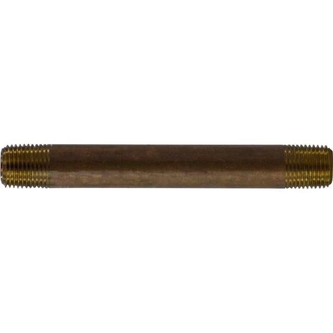 Midland Industries 40008 0.12 x 4.5 Red Brass Nipple - Walmart.com