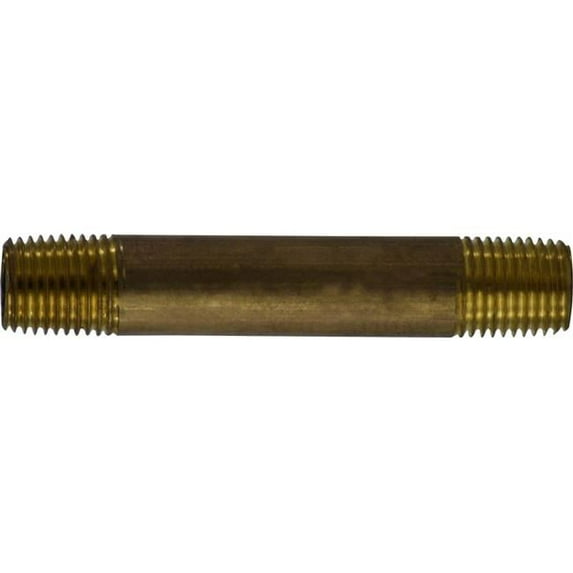 Midland Industries 40032 0.25 x 8 in. Red Brass Nipple