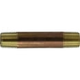 thumbnail image 1 of Midland Industries 40070 0.5 x 6 in.  Red Brass Nipple, 1 of 1