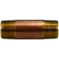 thumbnail image 1 of Midland Industries 40095 0.75 x 11 in.  Red Brass Nipple, 1 of 1